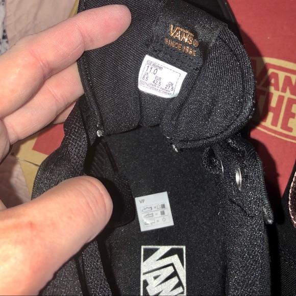 NWT & RARE Hi-Ward Black/RoseGold Vans Size11 - Picture 7 of 7